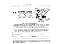 Adler gerupft: Werbefax "Industrie-Luftbild"