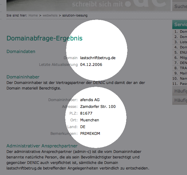 DENIC-Auskunft zu lastschriftbetrug.de DENIC-Auskunft zu lastschriftbetrug.de